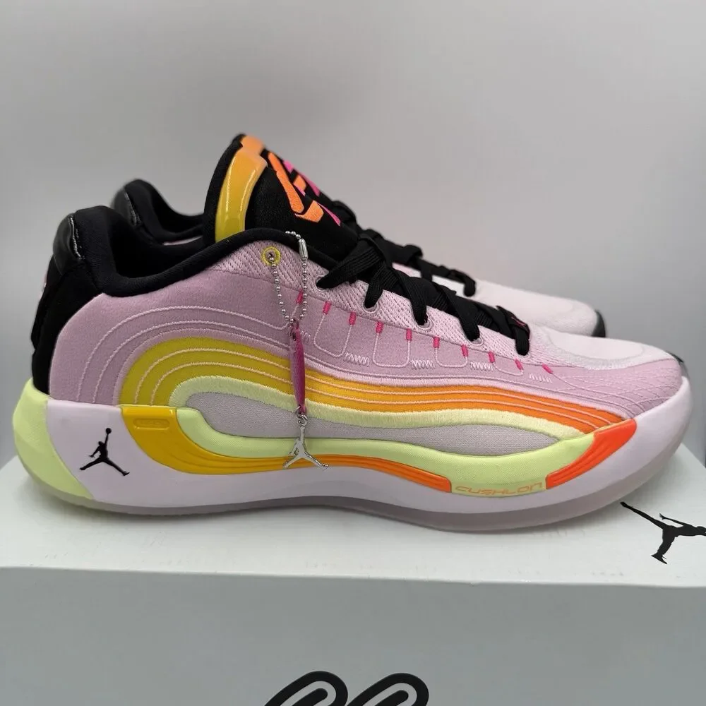 Jordan Luka 4 Gone Fishing Sneakers Pink Yellow IB7903-600 Men's Size 10.5 Shoes